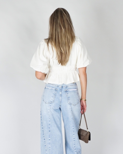 Gossip TOP MET BALLONFIT Ecru