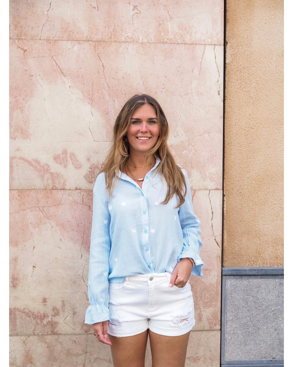 HARTJES BLOUSE BLAUW 