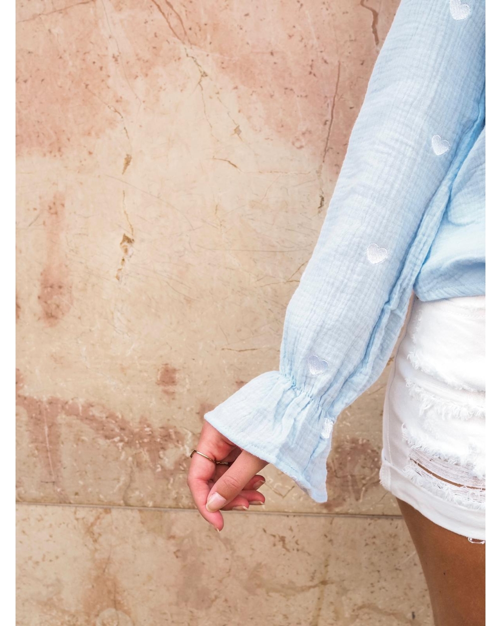 HARTJES BLOUSE BLAUW 
