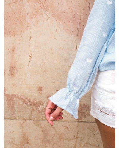 HARTJES BLOUSE BLAUW 