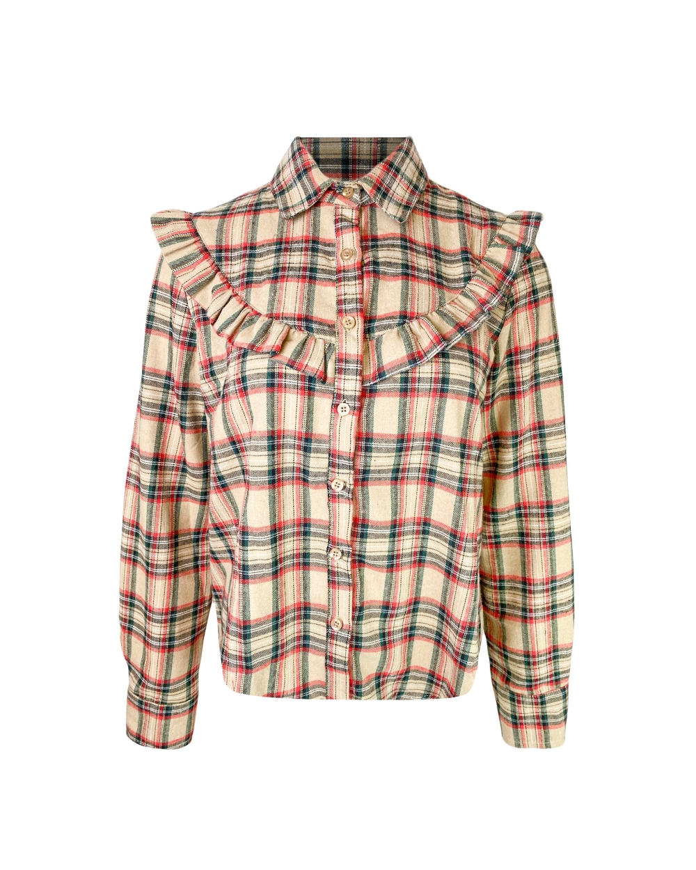 GERUITE BLOUSE MET RUFFLES