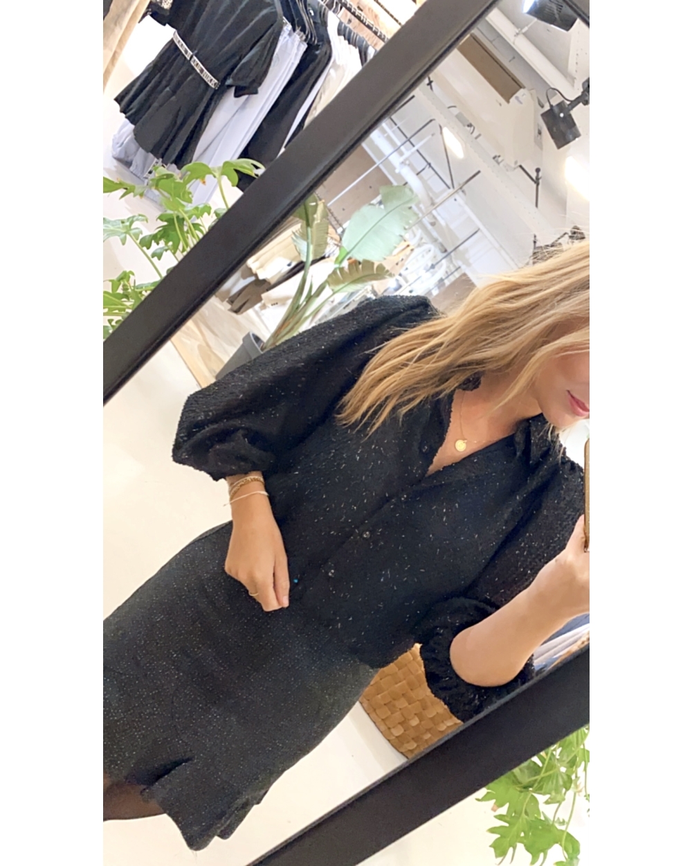 BLOUSE MIESJE ZWART