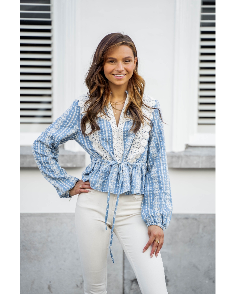 BLOUSE SIMONE BLAUW