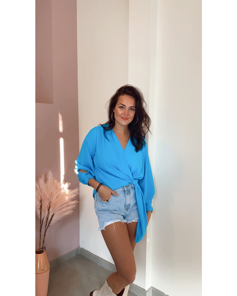 BLOUSE MYRA BLAUW