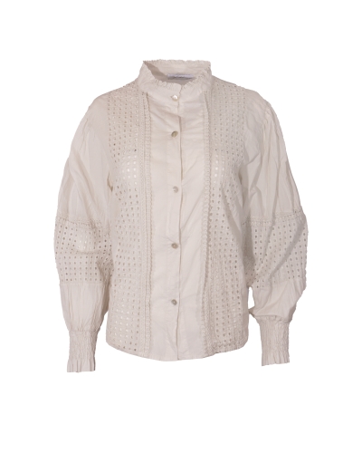 Ambika BRODERIE BLOUSE MIKKIE BEIGE