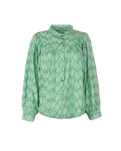 Gossip BLOUSE LOUEN GROEN