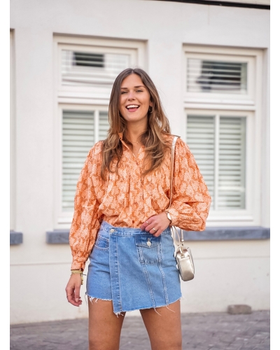 Gossip BLOUSE LOUEN ORANJE