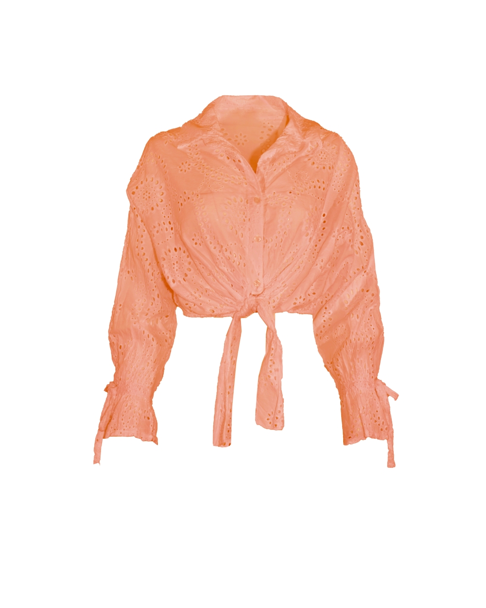 BRODERIE BLOUSE KELLY ORANJE