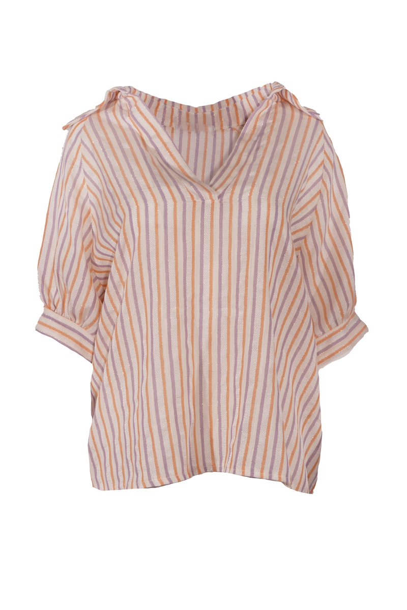 BLOUSE IMEN PAARS/ORANJE