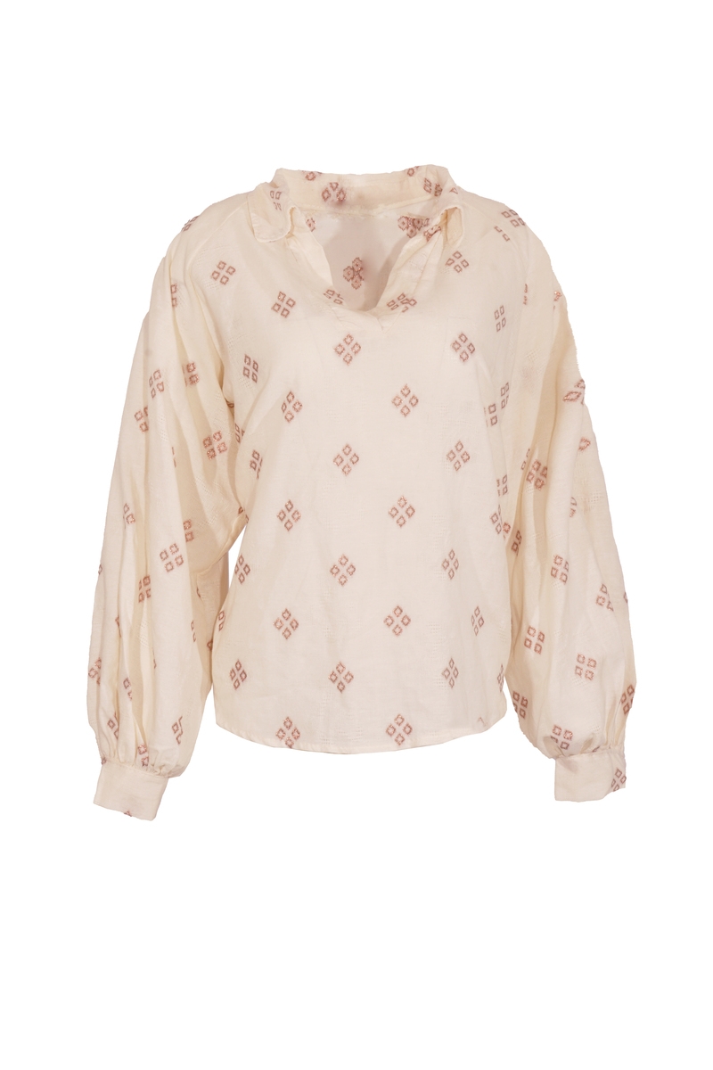 BLOUSE ISA LUREX ROSE