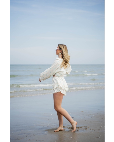 Gossip BLOUSE ISA LUREX TURQOUISE