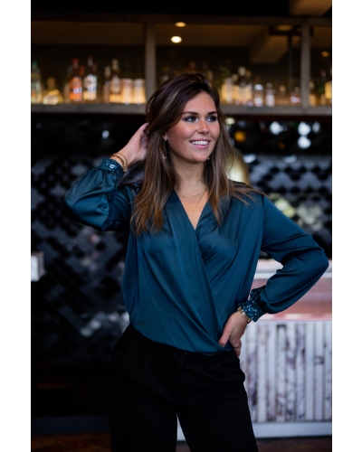 Gossip GOSSIP BLOUSE LAUREN PETROL 