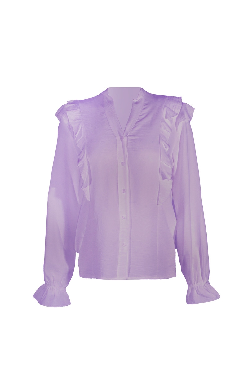 BLOUSE RUFFLE FROUKJE PAARS 