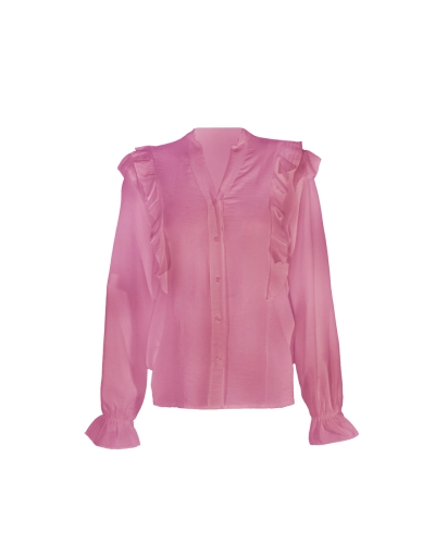 Gossip BLOUSE RUFFLE FROUKJE ROZE 