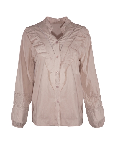 Gossip RUFFLE BLOUSE CHERYL BEIGE