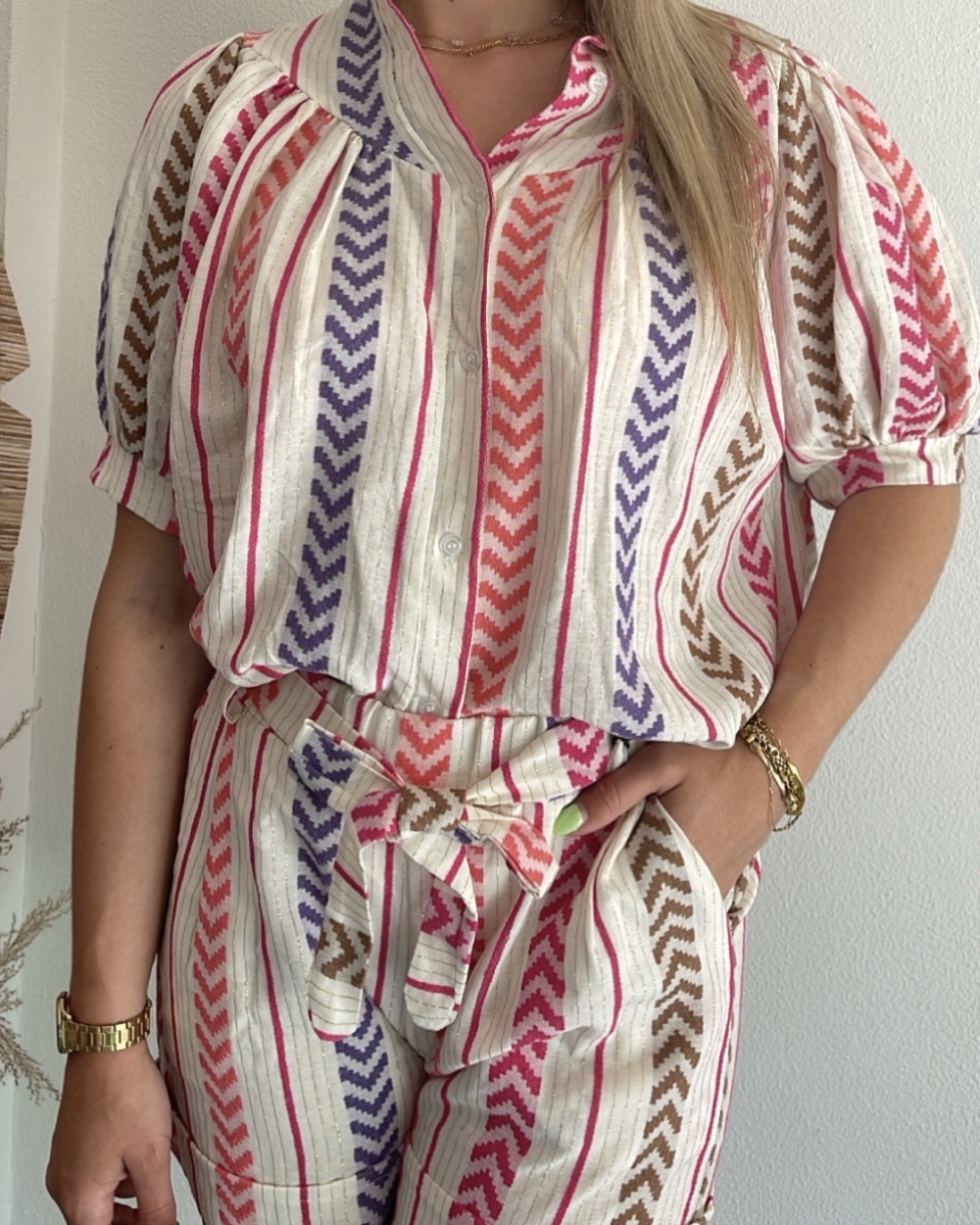 BLOUSE AZTEC PRINT