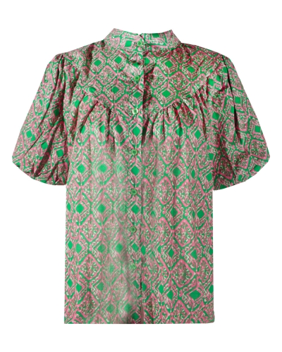 Gossip BLOUSE MET PRINT GROEN