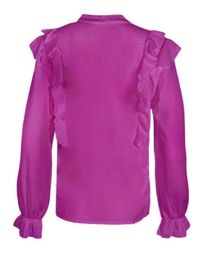 BLOUSE RUFFLE FROUKJE MAGENTA