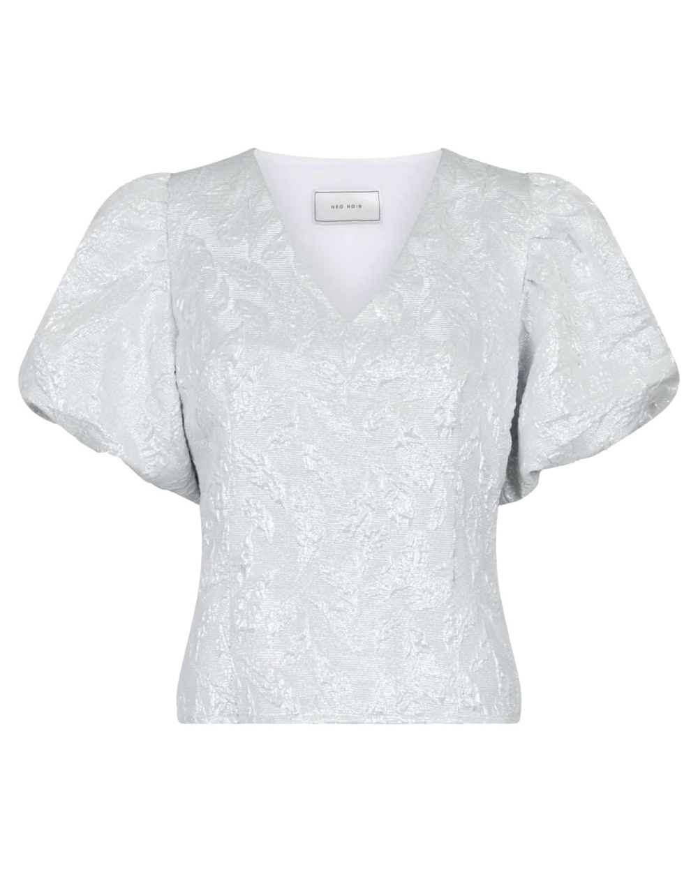 BLOUSE CAMIA METALLIC ZILVER