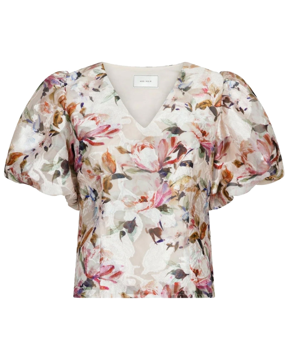 TOP CAMIA PRINT ECRU