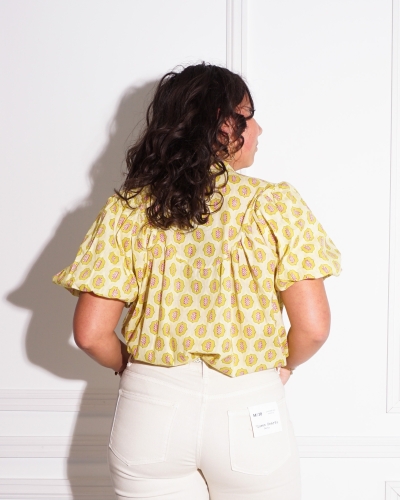 BLOUSE CHINOUK GROEN/PAARS