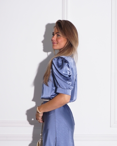 BLOUSE ROELLA SMOKEY BLAUW