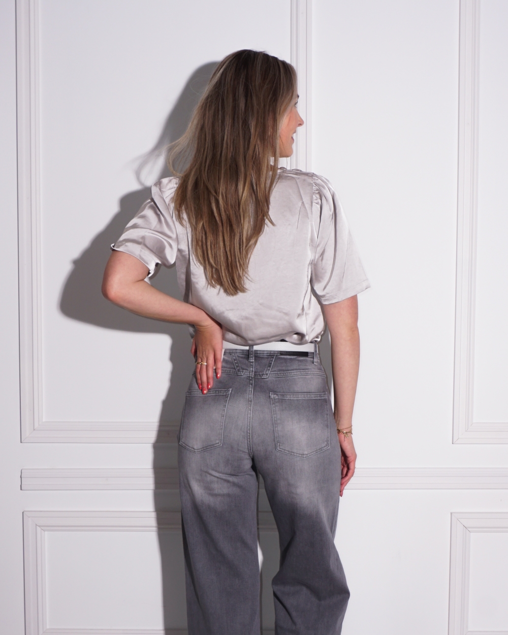 BLOUSE LARGO ZILVER