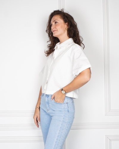 Neo Noir BLOUSE JASIE WIT STRASS