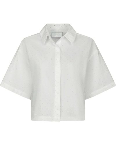 BLOUSE JASIE WIT STRASS