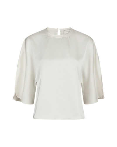 SATIJNEN BLOUSE LIORA ECRU