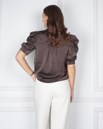 BLOUSE ROELLA DONKER BRUIN