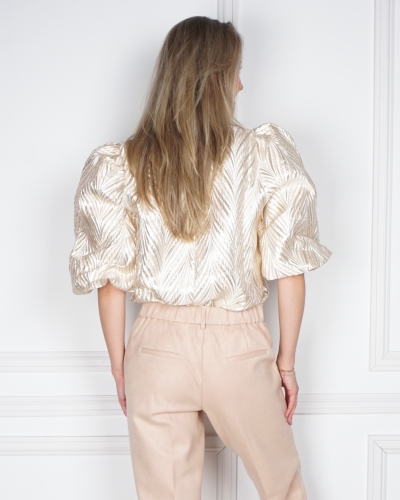 TOP MIRTHE SHINY GOUD/ROZE