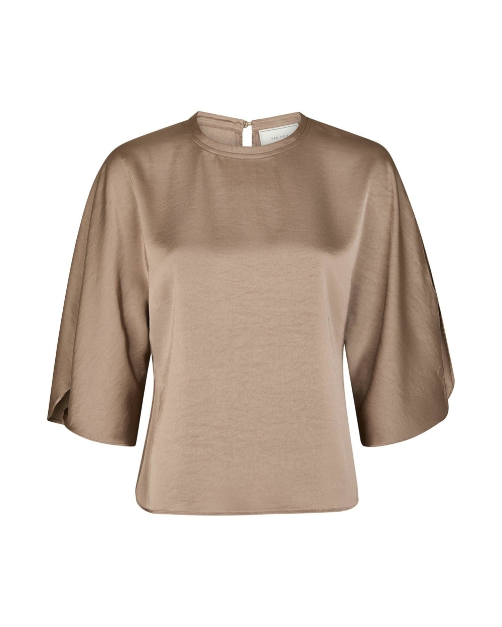 SATEEN BLOUSE LIORA TAUPE