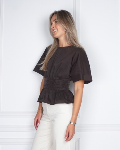 Neo Noir POPLIN BLOUSE ANNEGRET BRUIN