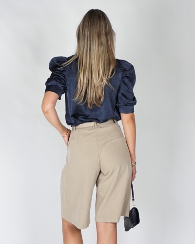 BLOUSE ROELLA DONKER BLAUW
