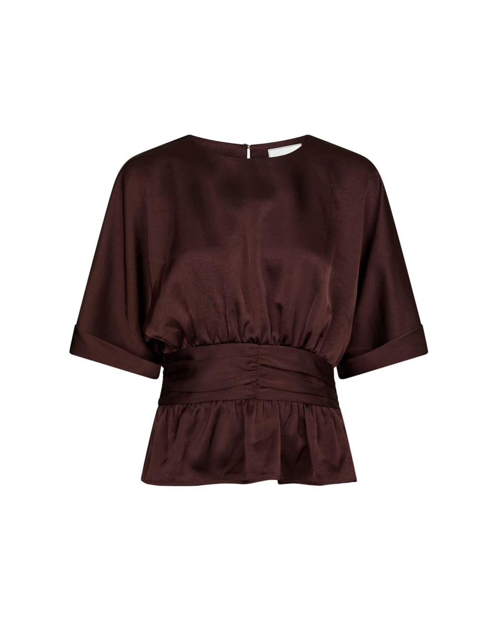BLOUSE ANNEGRET SATIJN PLUM