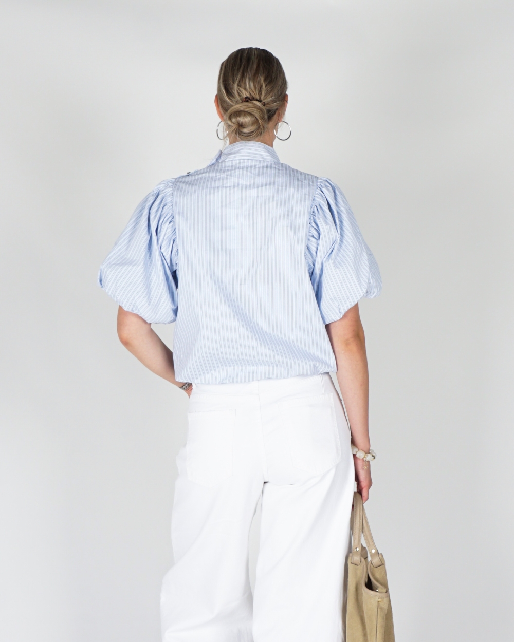 BLOUSE PARISA GESTREEPT BLAUW