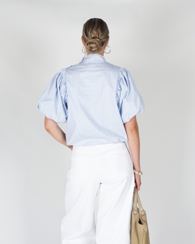 BLOUSE PARISA GESTREEPT BLAUW