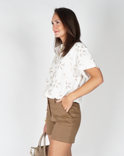 Nukus BLOUSE BRITT OFFWHITE/GOUD