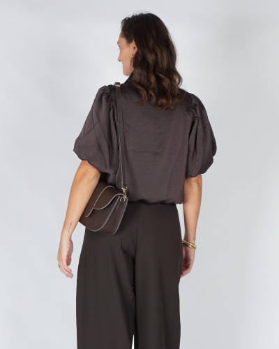 Neo Noir PARISA SATEEN BLOUSE Bruin