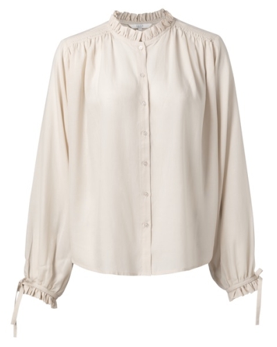 YAYA LYOCELL BLOUSE WITH RUFFLES