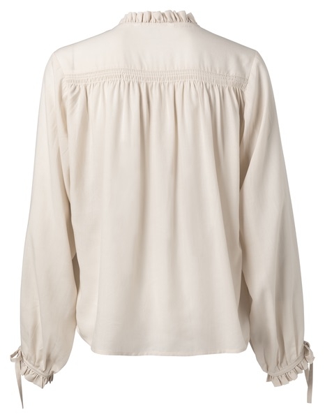LYOCELL BLOUSE WITH RUFFLES