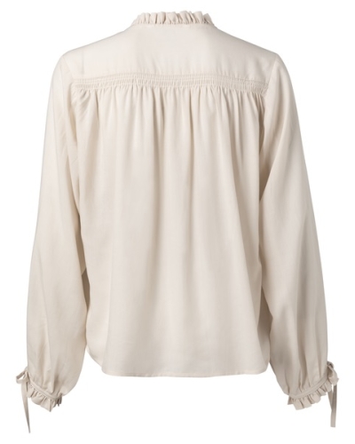 LYOCELL BLOUSE WITH RUFFLES