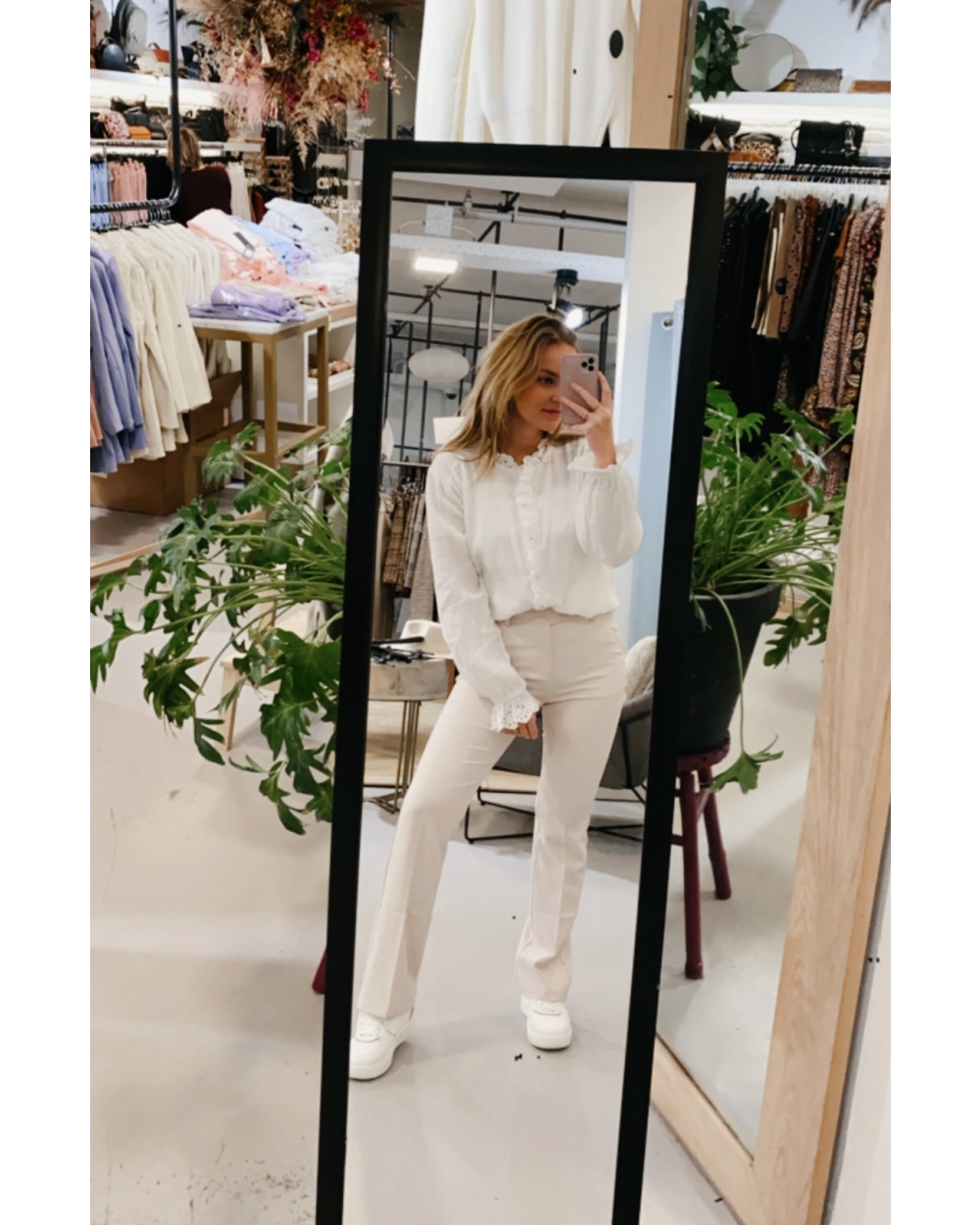BLOUSE MILA WIT