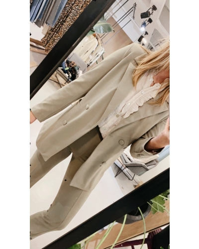 Gossip ROOS BLOUSE BEIGE