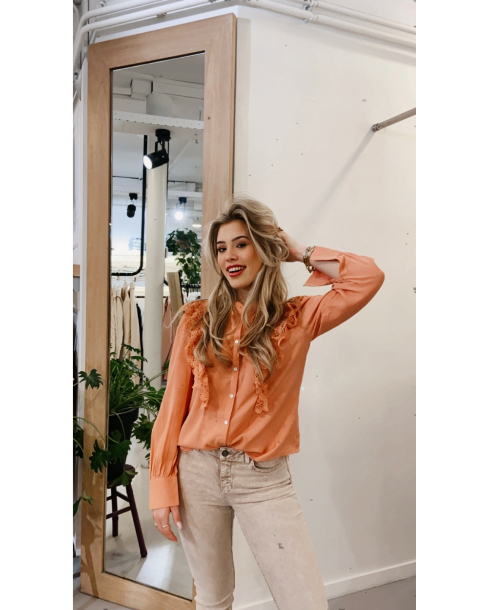 BLOUSE ROBIN ORANJE