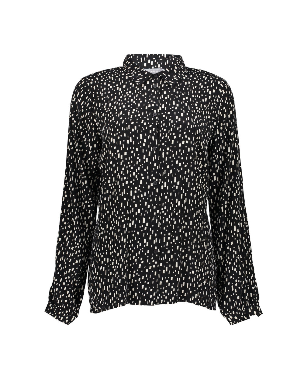 BLOUSE MET ALL OVER PRINT 