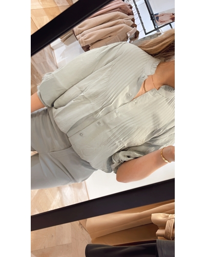 YAYA BLOUSE MET RUCHES EN POFMOUWEN