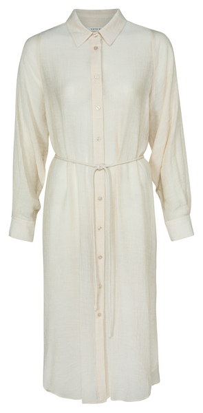 SHIRT DRESS WITH STRUCTURE SAND
