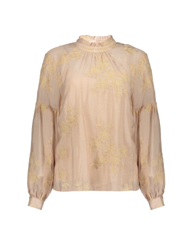 Geisha BLOUSE MET GEBORDUURDE BLOEMEN